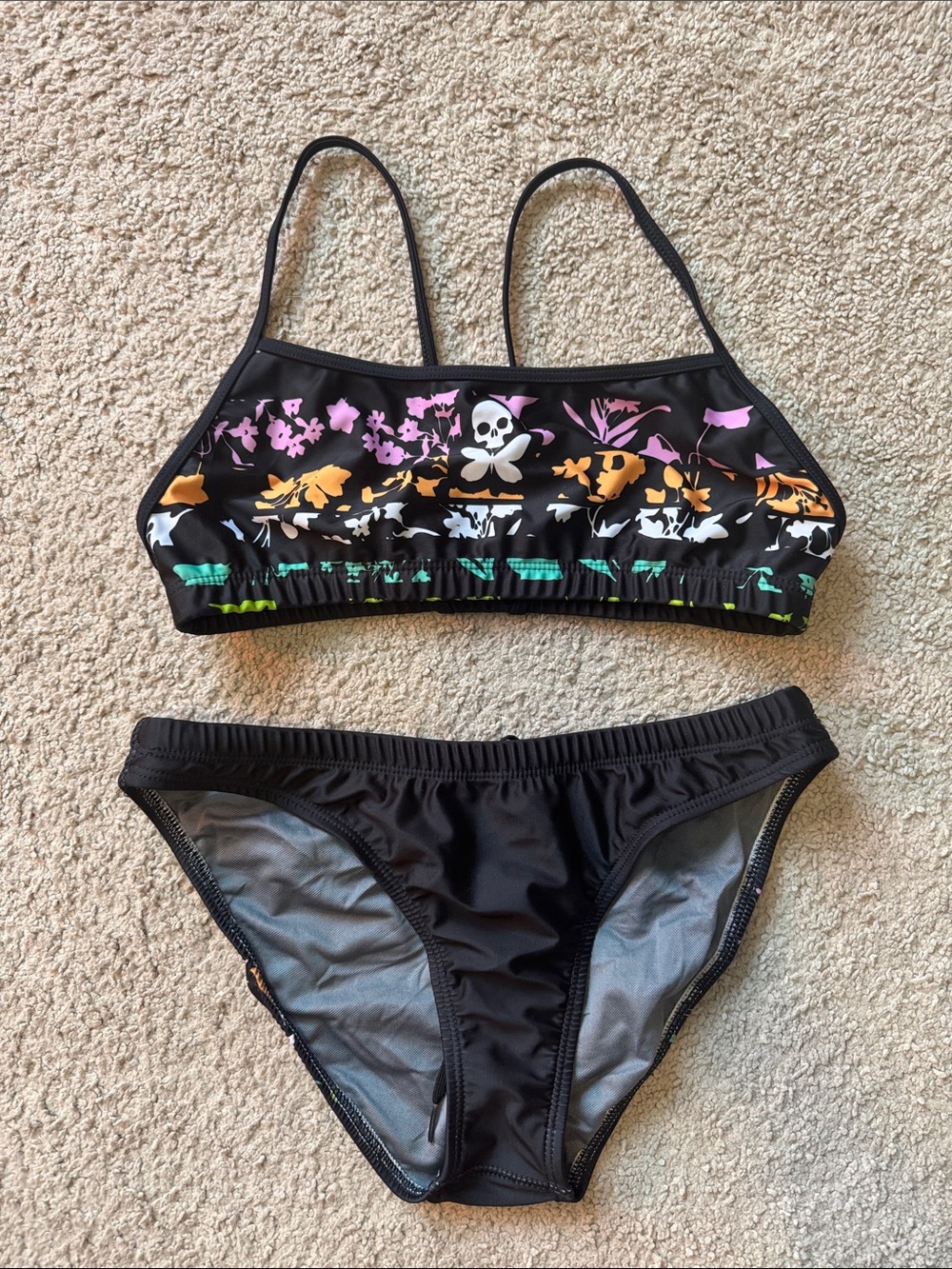 Betty Designs butterfly skull training bikini set